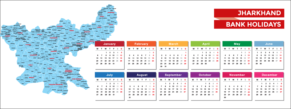 Jharkhand Bank Holidays List 2021